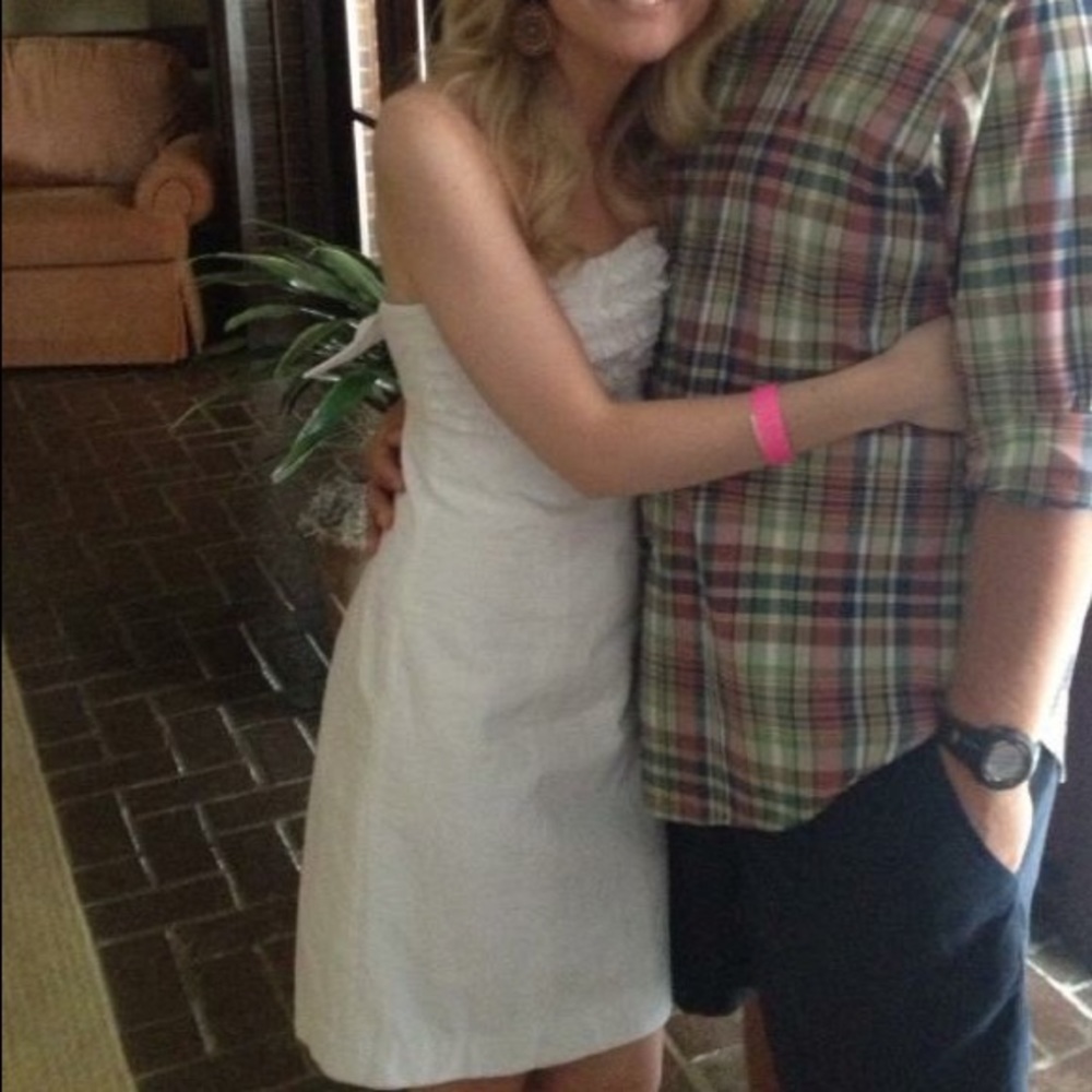 Lilly Pulitzer White Strapless